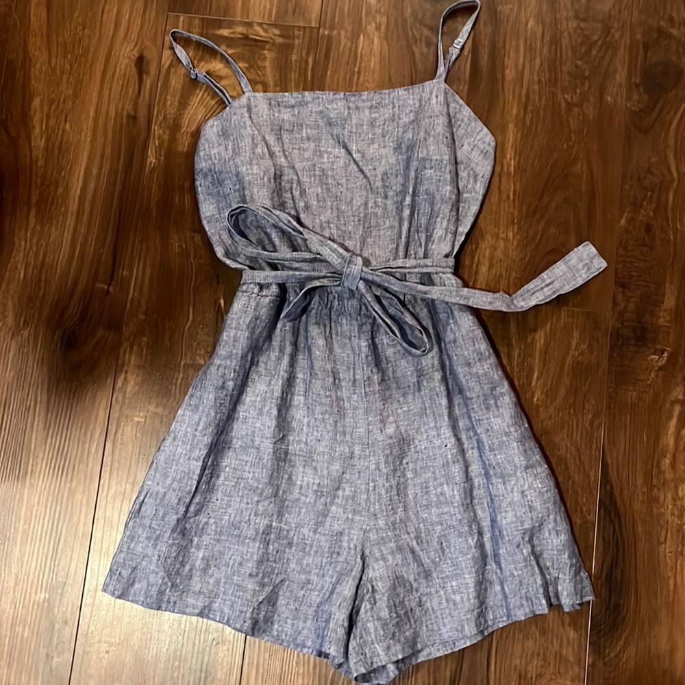 Cynthia Rowley linen romper